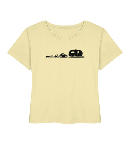 Evolution Wohnwagen - Damen Organic T-Shirt - LazyDonkeyDesign 