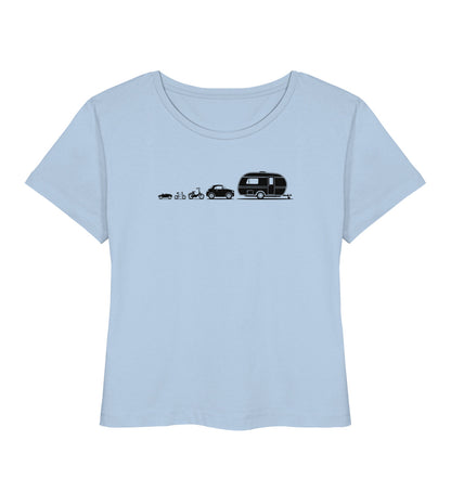 Evolution Wohnwagen - Damen Organic T-Shirt - LazyDonkeyDesign 