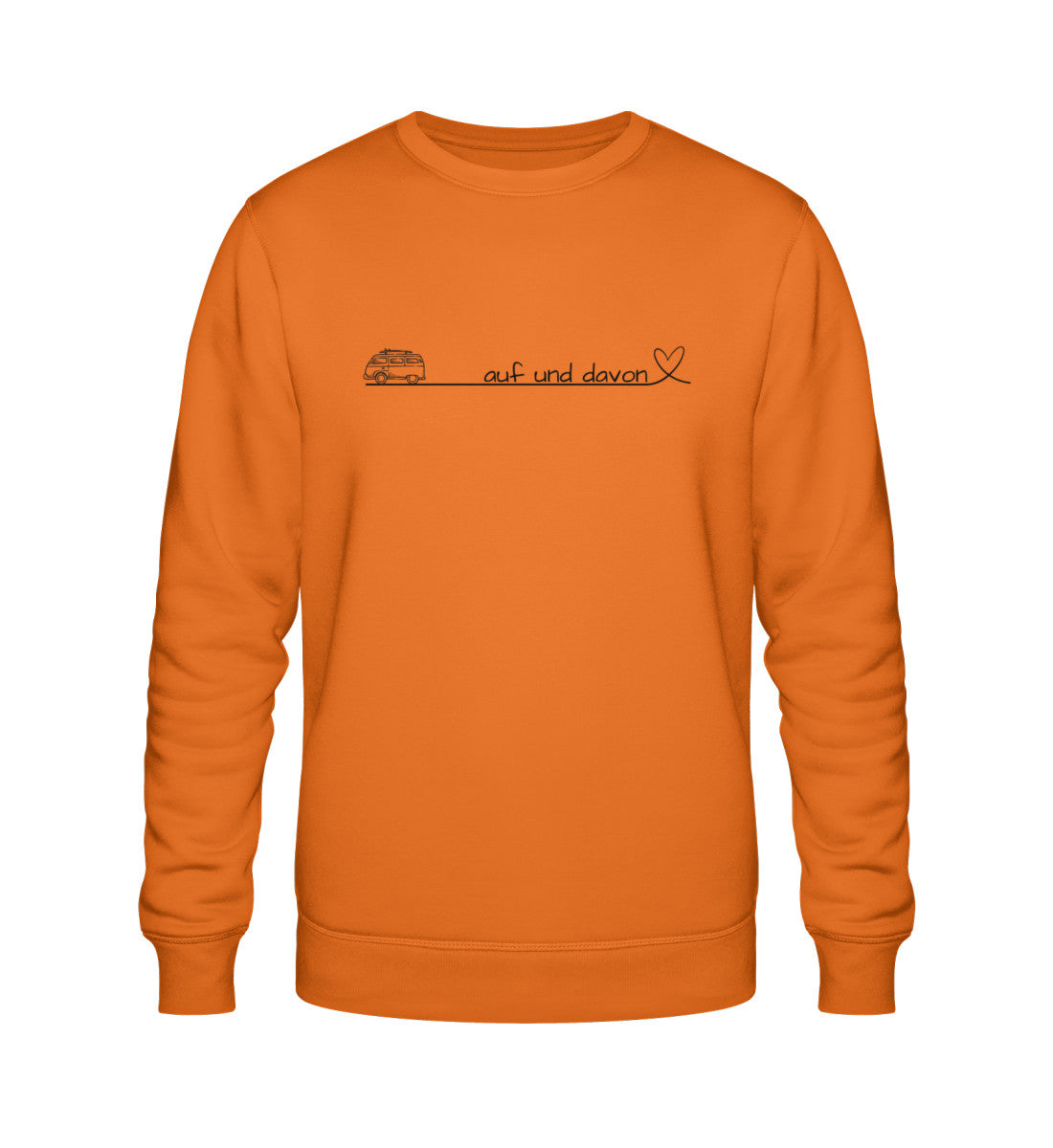 Auf und Davon - Damen Organic Sweatshirt - Bulli - LazyDonkeyDesign 