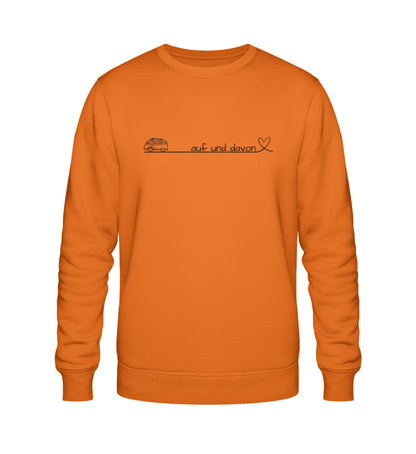 Auf und Davon - Damen Organic Sweatshirt - Bulli - LazyDonkeyDesign 