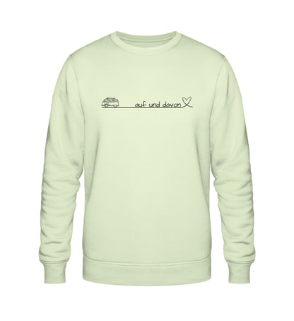 Auf und Davon - Damen Organic Sweatshirt - Bulli - LazyDonkeyDesign 