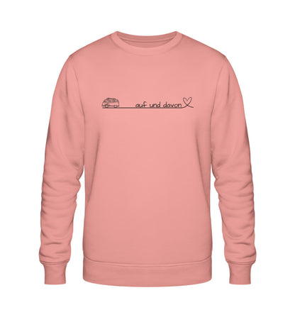 Auf und Davon - Damen Organic Sweatshirt - Bulli - LazyDonkeyDesign 