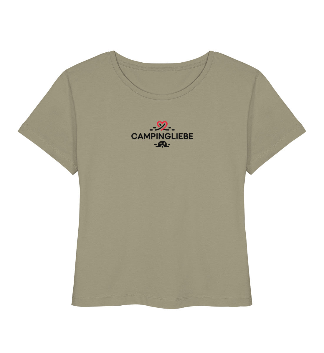 Wohnwagen Campingliebe - Damen Organic T-Shirt - LazyDonkeyDesign 