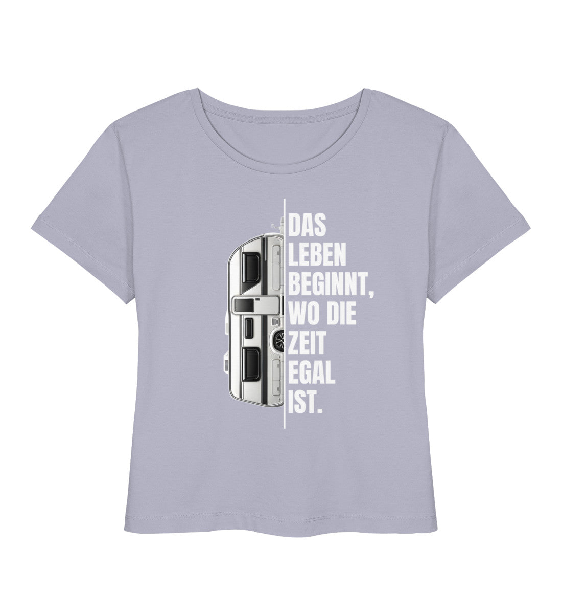 Camping ist Zeitlos - Damen Organic T-Shirt - Wohnwagen - LazyDonkeyDesign 