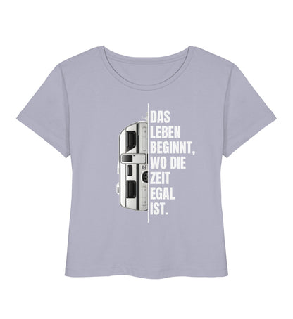 Camping ist Zeitlos - Damen Organic T-Shirt - Wohnwagen - LazyDonkeyDesign 