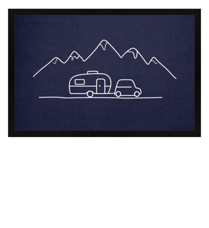 Keep it simple - Camping Fußmatte - LazyDonkeyDesign 