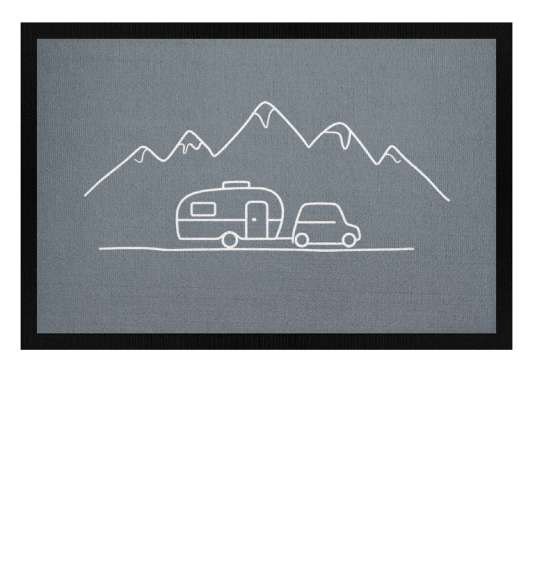 Keep it simple - Camping Fußmatte - LazyDonkeyDesign 