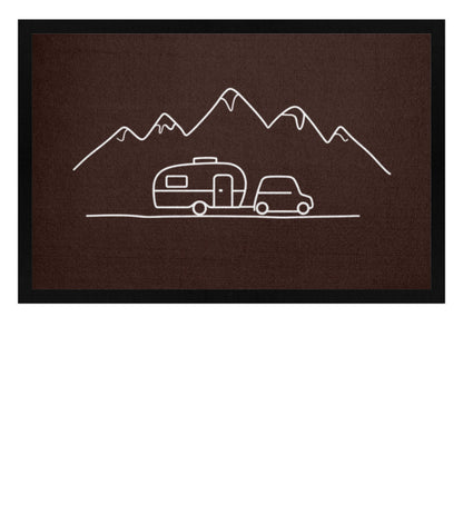 Keep it simple - Camping Fußmatte - LazyDonkeyDesign 
