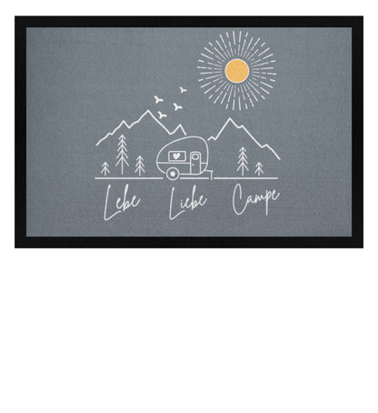 Lebe Liebe Campe - Camping Fußmatte - LazyDonkeyDesign 