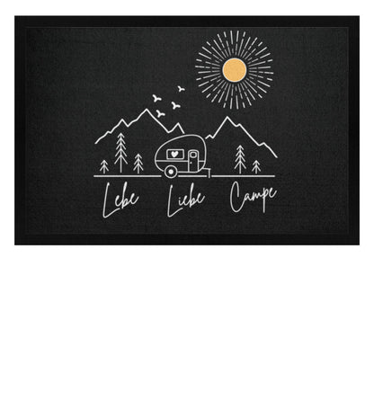 Lebe Liebe Campe - Camping Fußmatte - LazyDonkeyDesign 