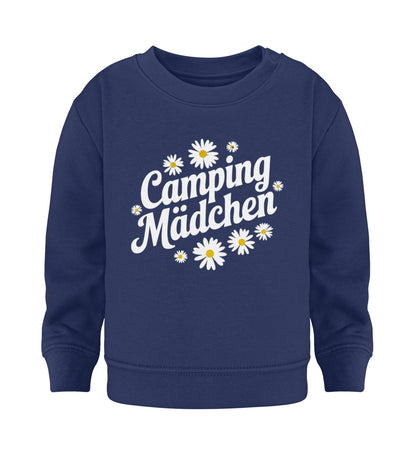 Camping Madchen - Baby Organic Sweatshirt - LazyDonkeyDesign 
