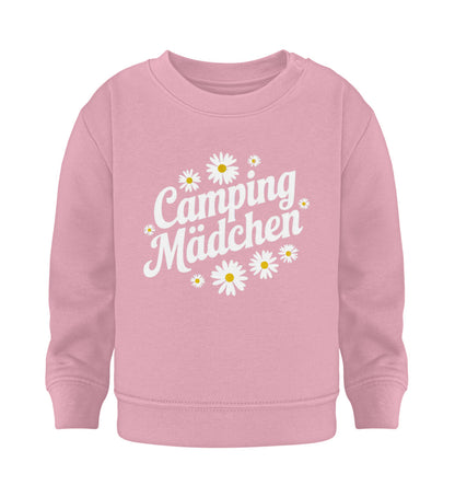 Camping Madchen - Baby Organic Sweatshirt - LazyDonkeyDesign 