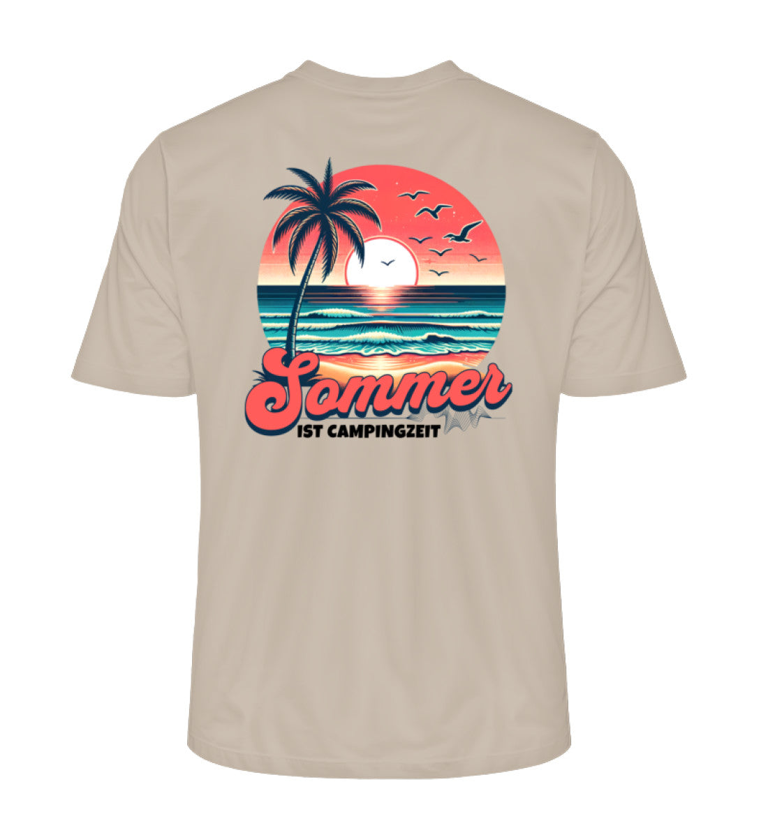 Sommer Campingzeit - Herren Organic Shirt - LazyDonkeyDesign 