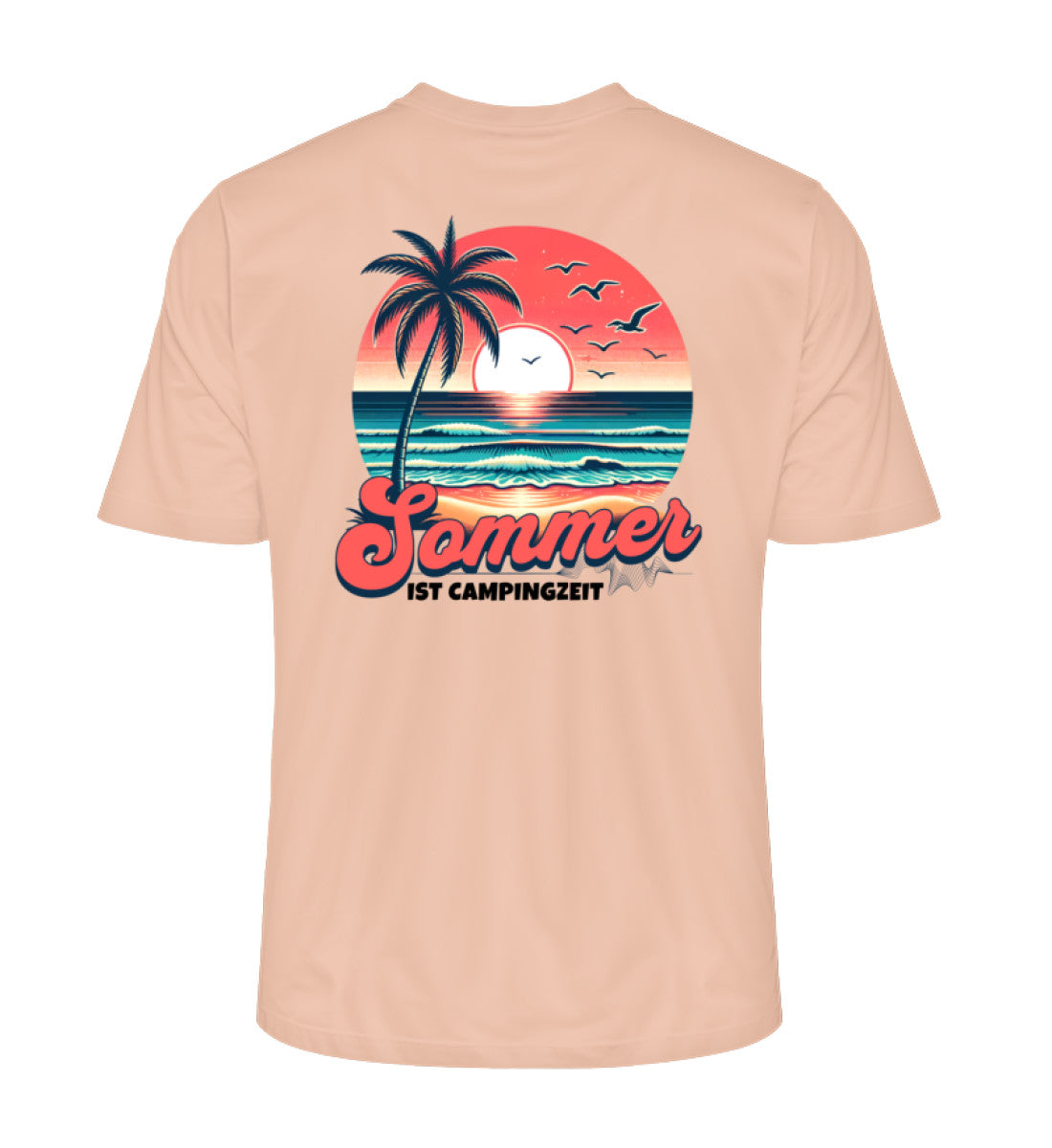 Sommer Campingzeit - Herren Organic Shirt - LazyDonkeyDesign 