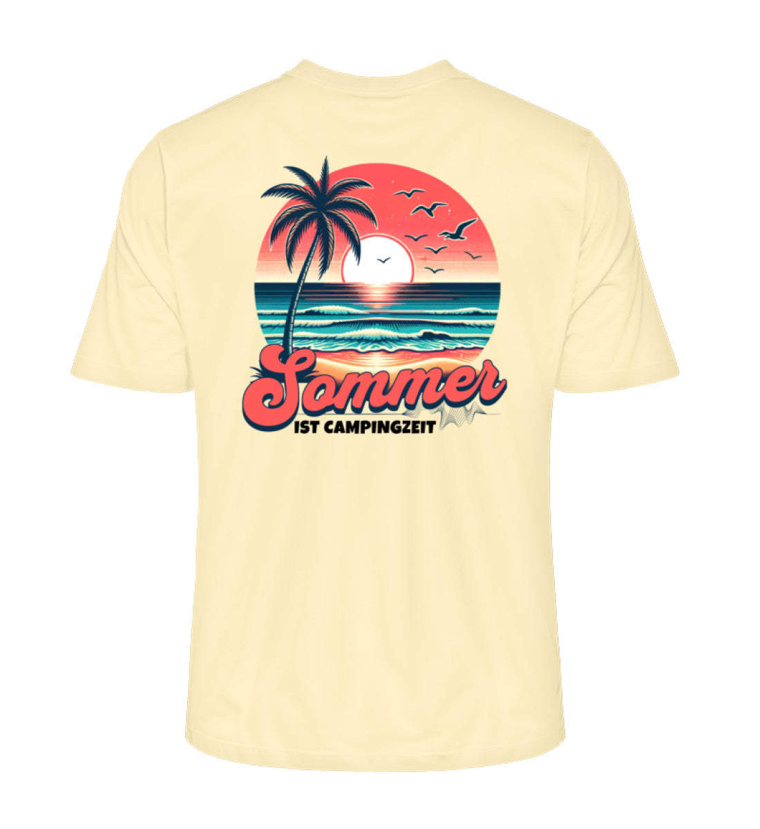 Sommer Campingzeit - Herren Organic Shirt - LazyDonkeyDesign 