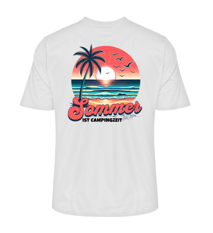 Sommer Campingzeit - Herren Organic Shirt - LazyDonkeyDesign 