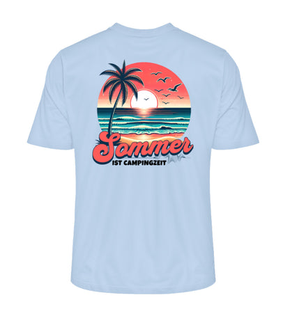 Sommer Campingzeit - Herren Organic Shirt - LazyDonkeyDesign 