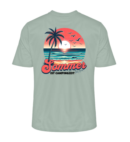 Sommer Campingzeit - Herren Organic Shirt - LazyDonkeyDesign 