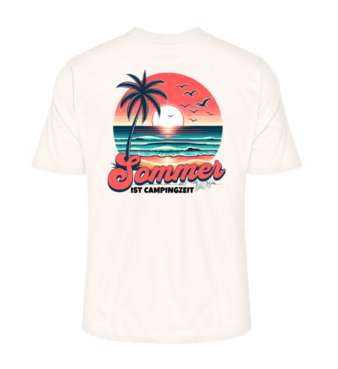 Sommer Campingzeit - Herren Organic Shirt - LazyDonkeyDesign 