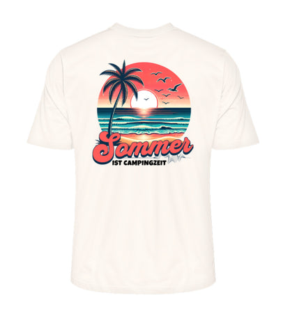 Sommer Campingzeit - Herren Organic Shirt - LazyDonkeyDesign 