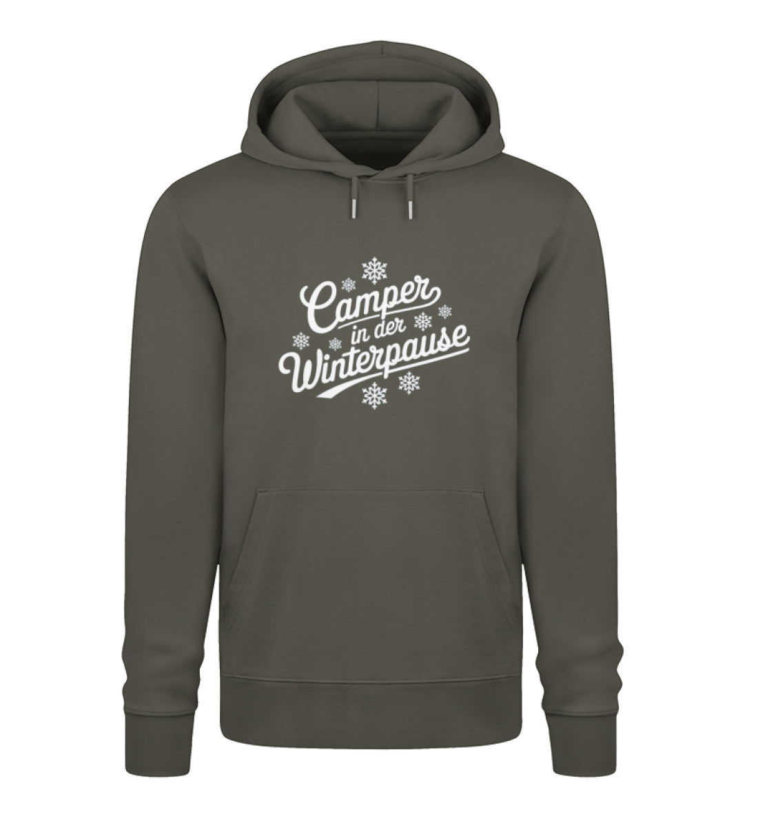 Camper im Winter - Damen Organic Hoodie - LazyDonkeyDesign 