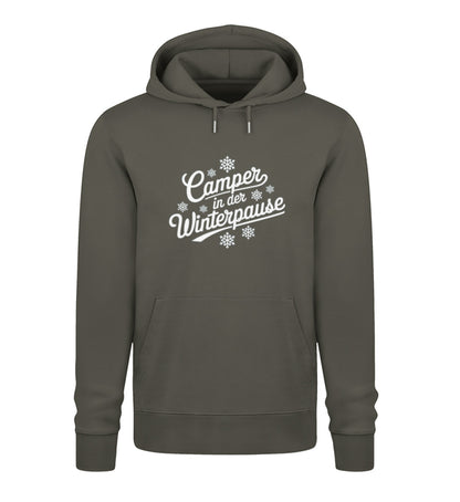 Camper im Winter - Damen Organic Hoodie - LazyDonkeyDesign 