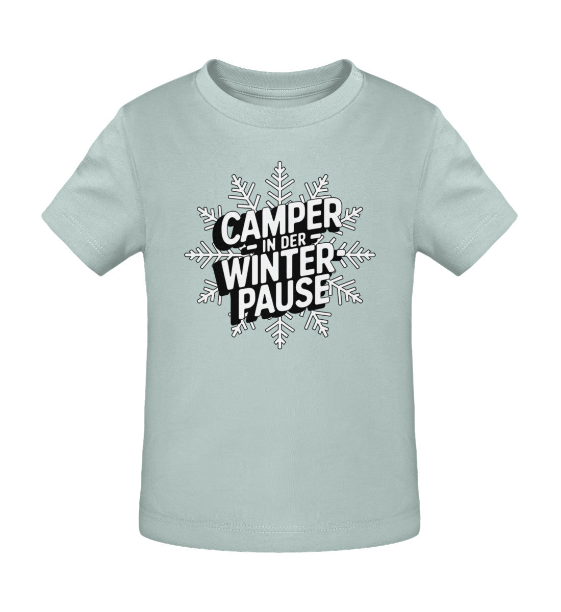 Camper in Winterpause - Baby Organic Shirt - LazyDonkeyDesign 