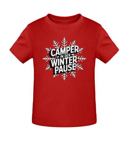 Camper in Winterpause - Baby Organic Shirt - LazyDonkeyDesign 