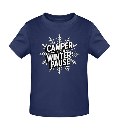 Camper in Winterpause - Baby Organic Shirt - LazyDonkeyDesign 