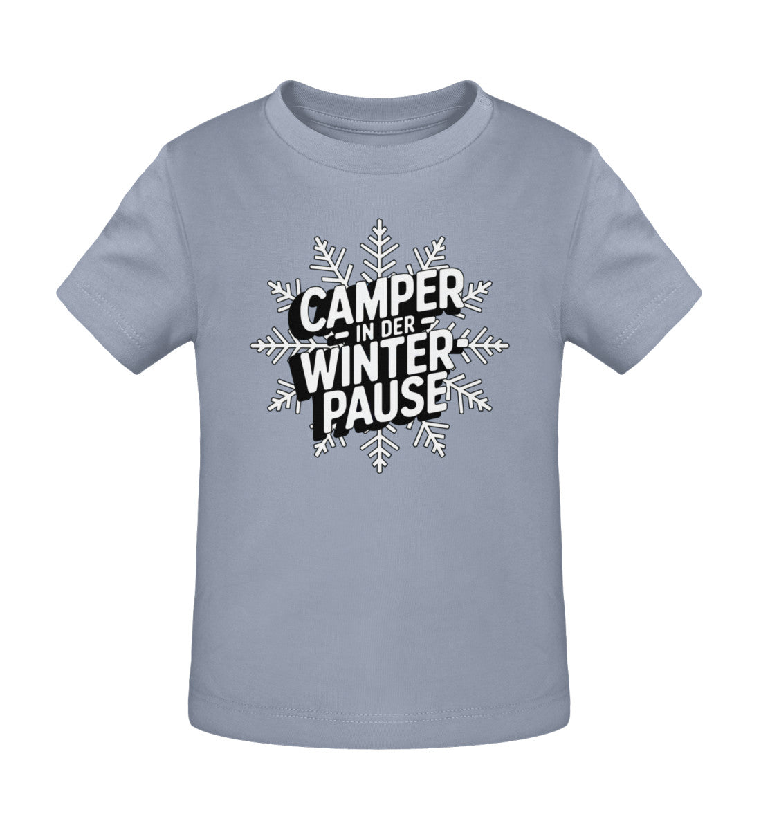 Camper in Winterpause - Baby Organic Shirt - LazyDonkeyDesign 