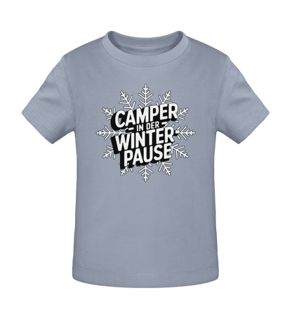 Camper in Winterpause - Baby Organic Shirt - LazyDonkeyDesign 