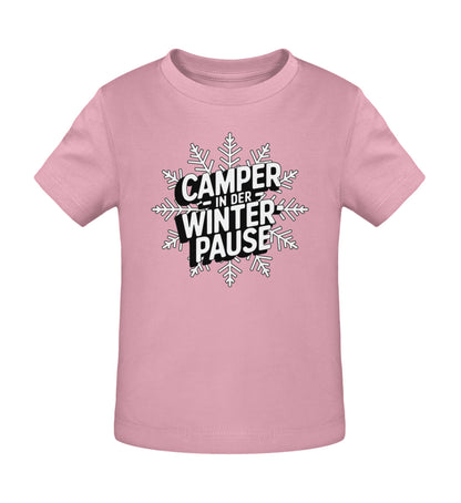 Camper in Winterpause - Baby Organic Shirt - LazyDonkeyDesign 