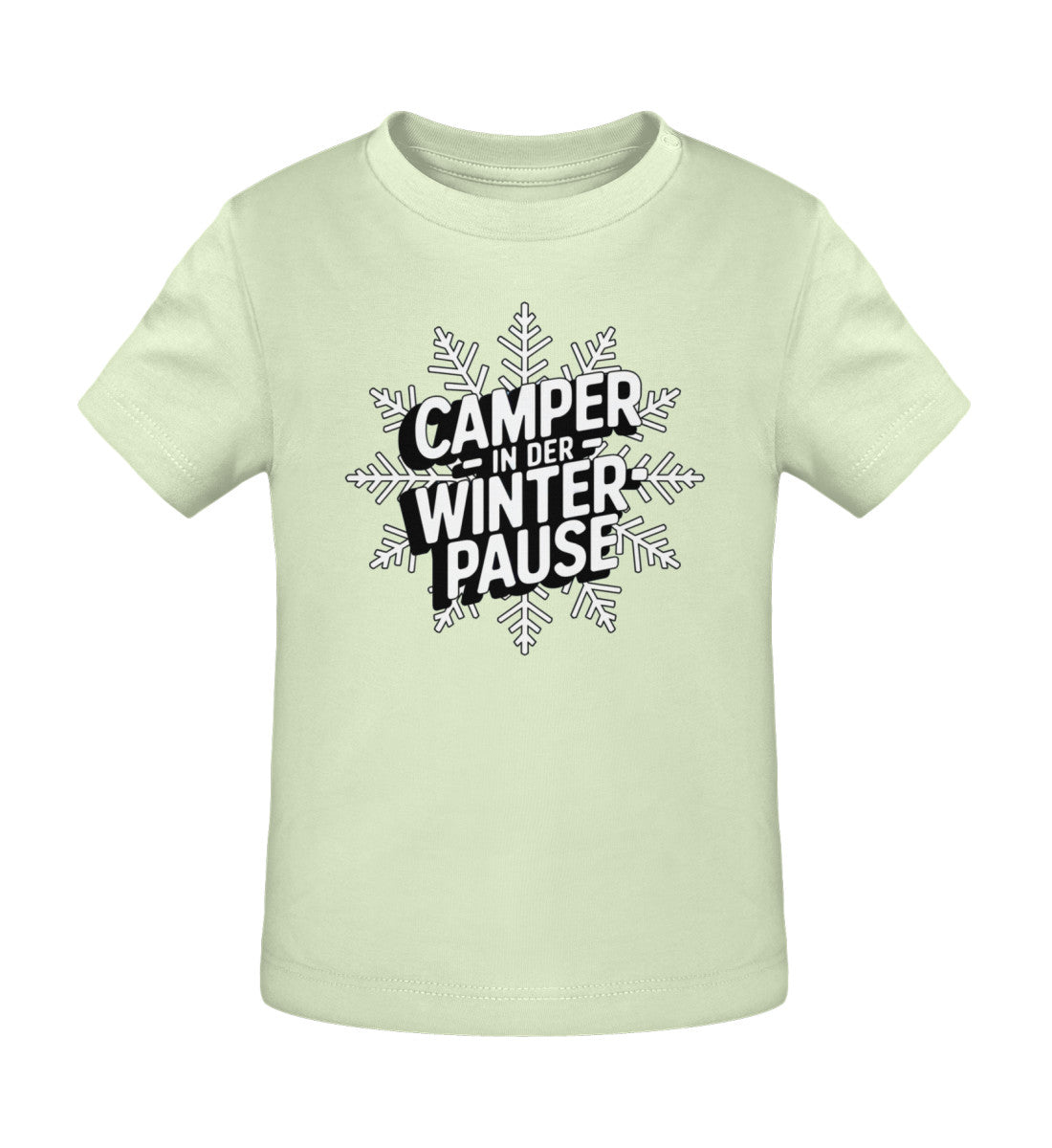 Camper in Winterpause - Baby Organic Shirt - LazyDonkeyDesign 