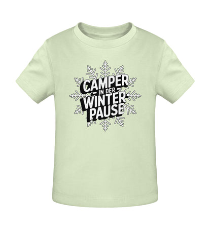 Camper in Winterpause - Baby Organic Shirt - LazyDonkeyDesign 