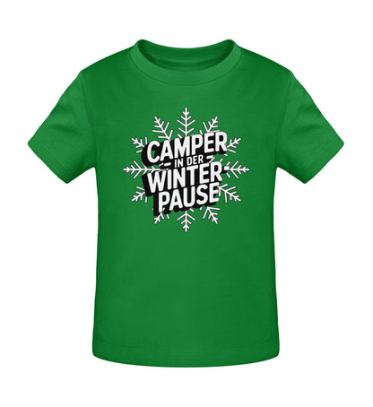 Camper in Winterpause - Baby Organic Shirt - LazyDonkeyDesign 