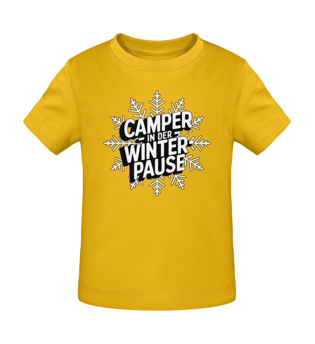 Camper in Winterpause - Baby Organic Shirt - LazyDonkeyDesign 