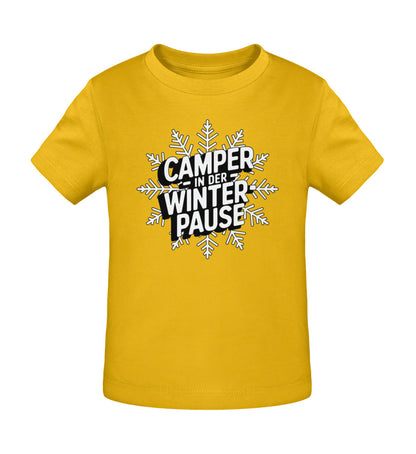 Camper in Winterpause - Baby Organic Shirt - LazyDonkeyDesign 