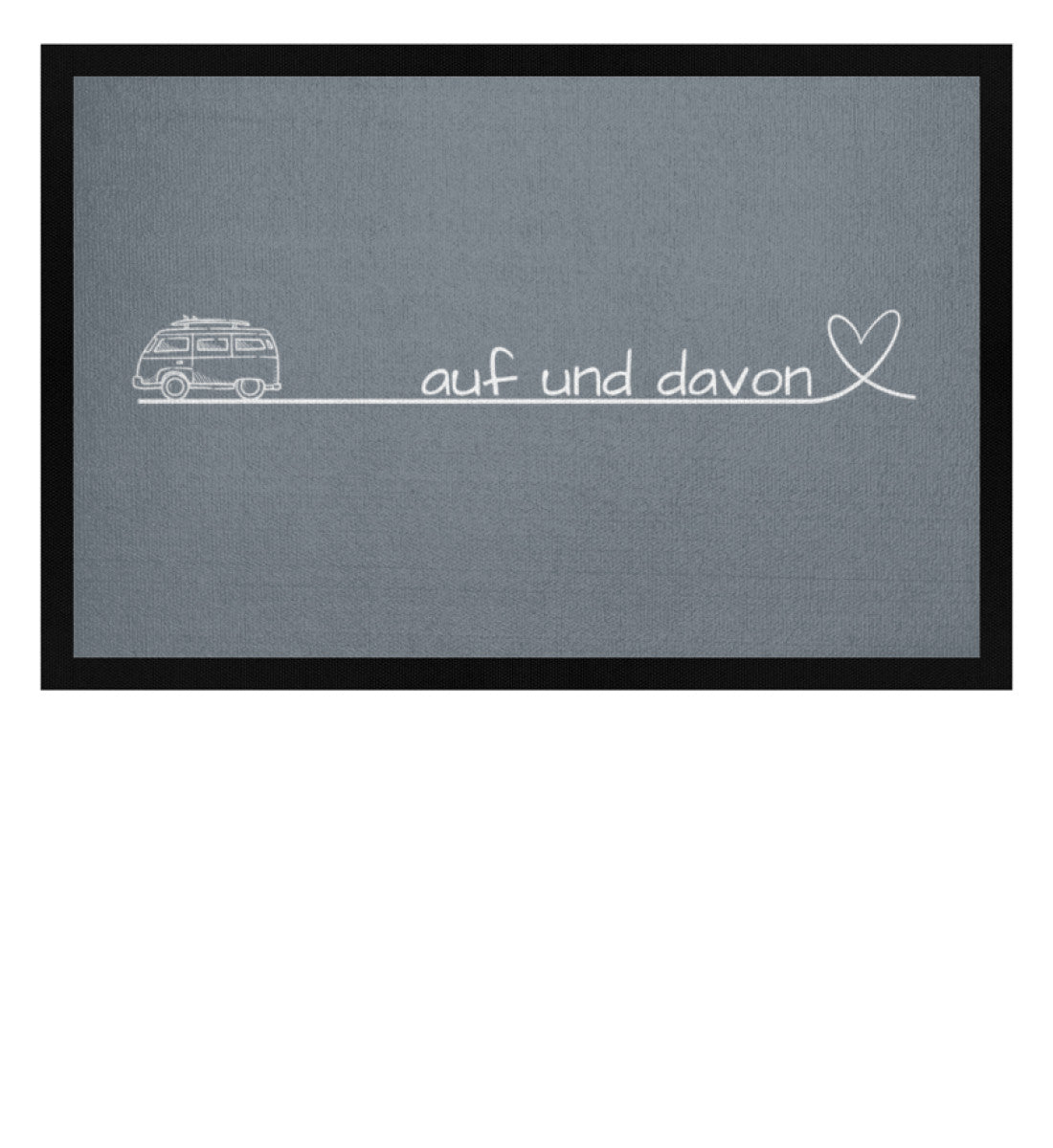 Auf und Davon - Bulli - Camping Fußmatte - LazyDonkeyDesign 