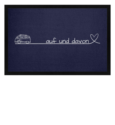 Auf und Davon - Bulli - Camping Fußmatte - LazyDonkeyDesign 