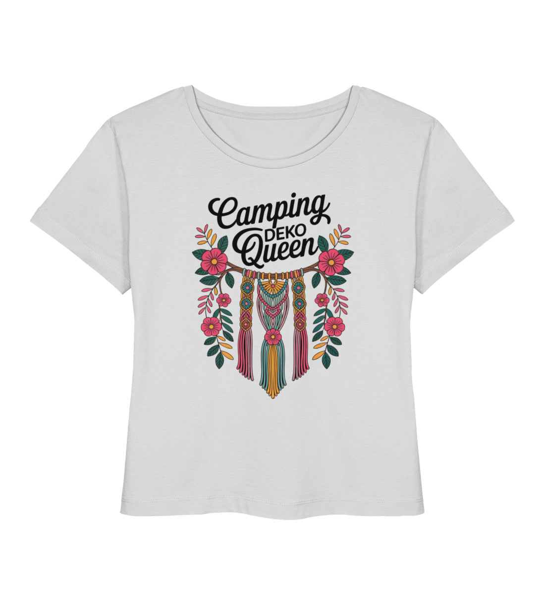 Camping Deko Queen - Damen Organic T-Shirt - LazyDonkeyDesign 