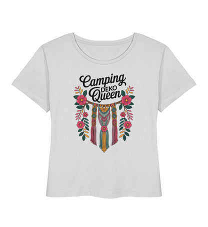 Camping Deko Queen - Damen Organic T-Shirt - LazyDonkeyDesign 