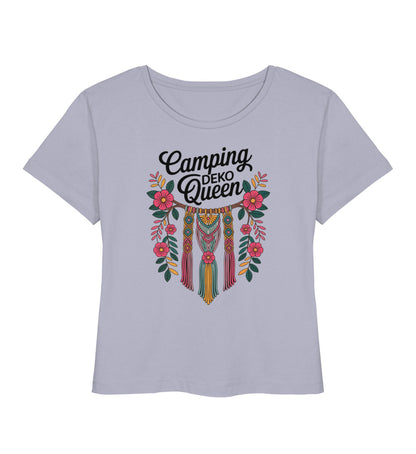 Camping Deko Queen - Damen Organic T-Shirt - LazyDonkeyDesign 