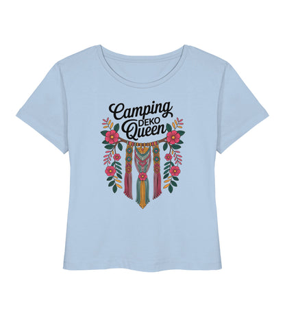 Camping Deko Queen - Damen Organic T-Shirt - LazyDonkeyDesign 