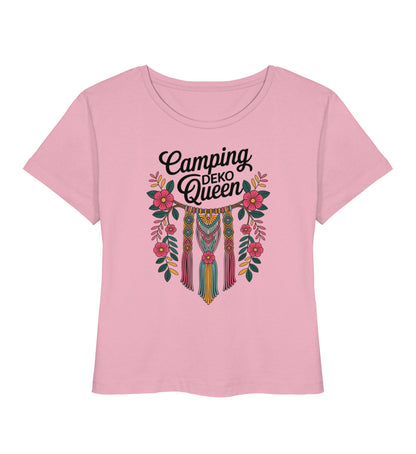 Camping Deko Queen - Damen Organic T-Shirt - LazyDonkeyDesign 