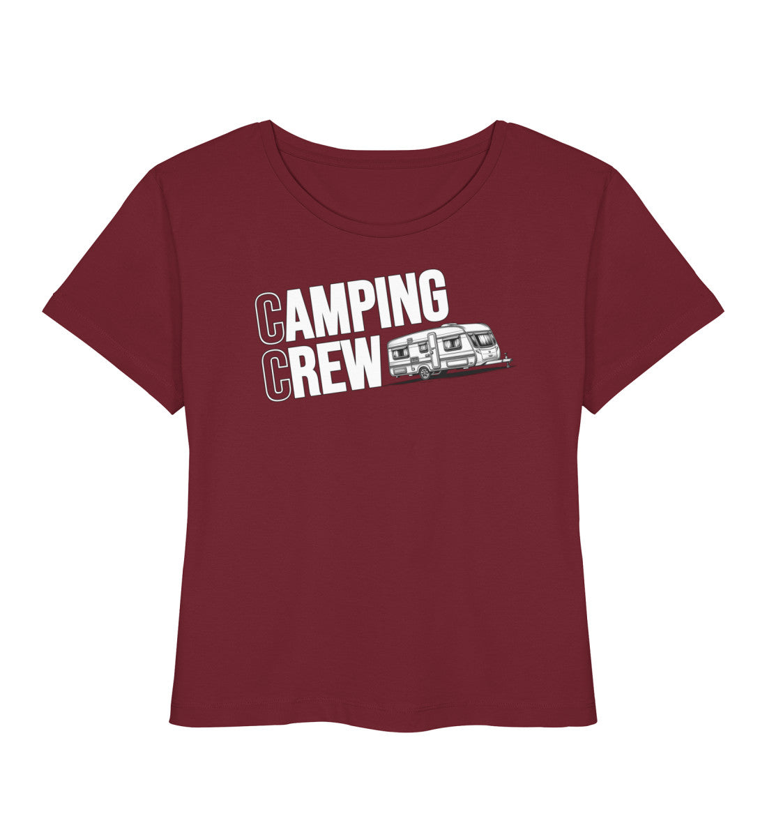 Wohnwagen Camping Crew - Damen Organic T-Shirt - LazyDonkeyDesign 
