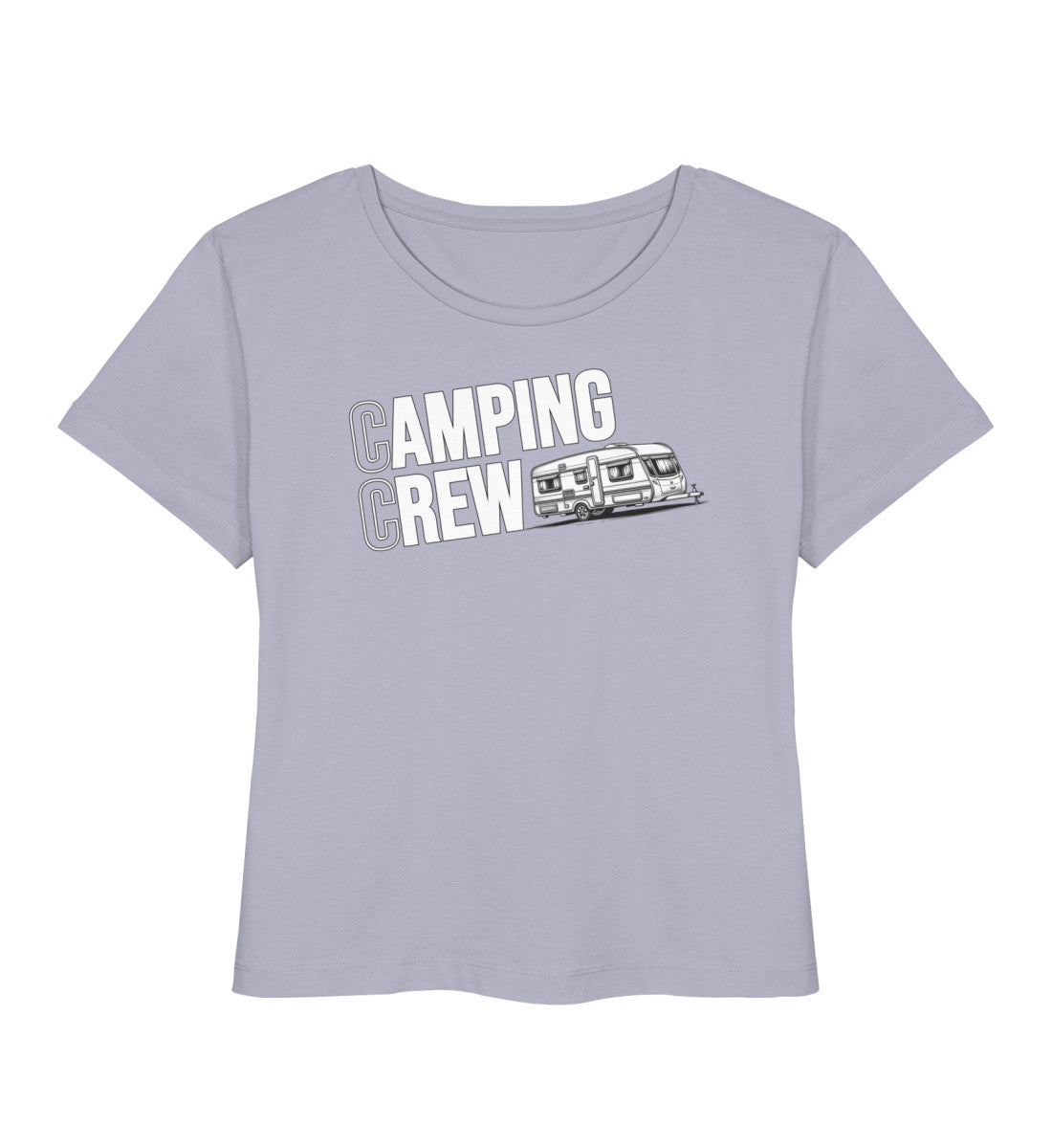 Wohnwagen Camping Crew - Damen Organic T-Shirt - LazyDonkeyDesign 