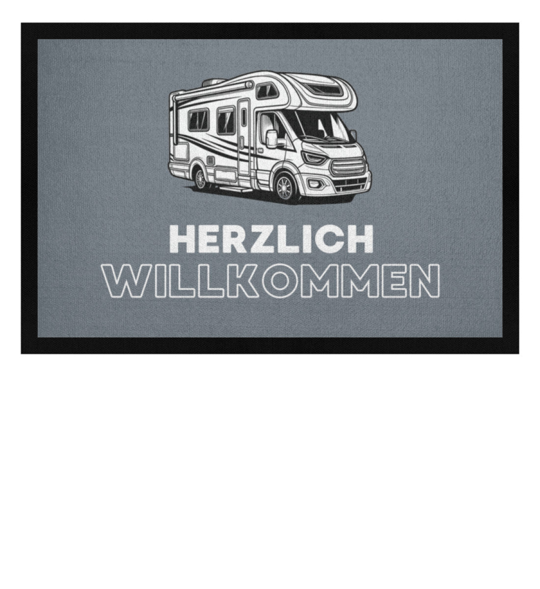 Herzlich Willkommen im Wohnmobil - Camping Fußmatte - LazyDonkeyDesign 