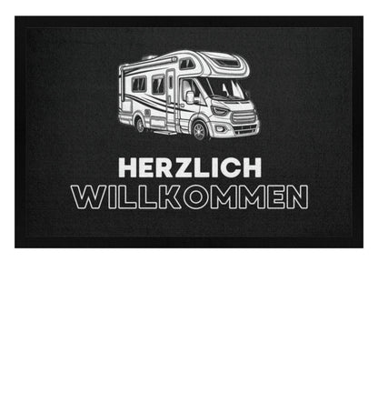 Herzlich Willkommen im Wohnmobil - Camping Fußmatte - LazyDonkeyDesign 