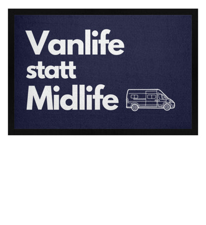 Vanlife statt Midlife - Camping Fußmatte - LazyDonkeyDesign 