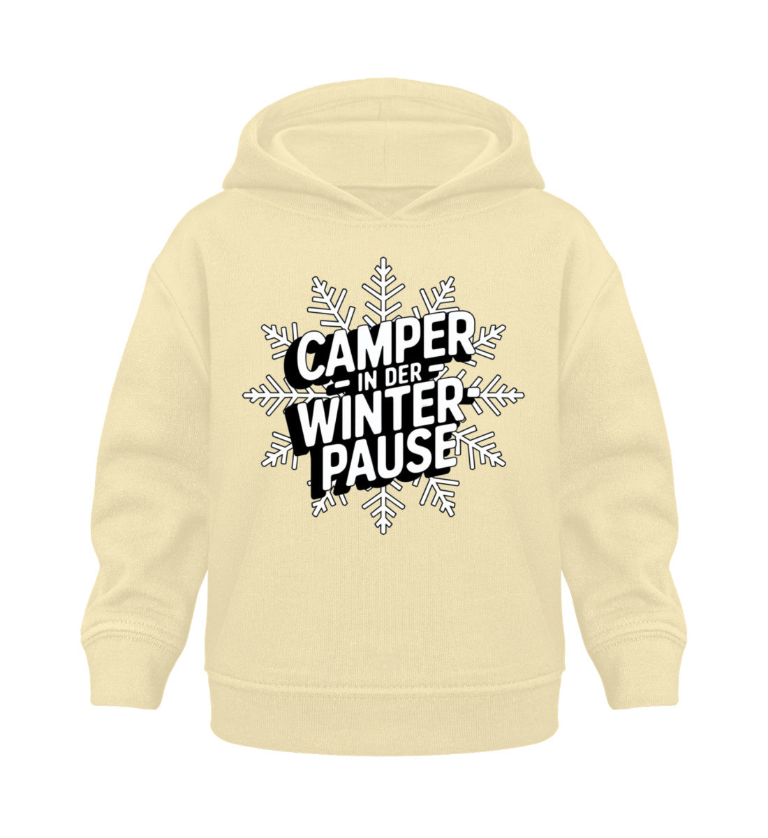 Camper in Winterpause - Baby Organic Hoodie - LazyDonkeyDesign 